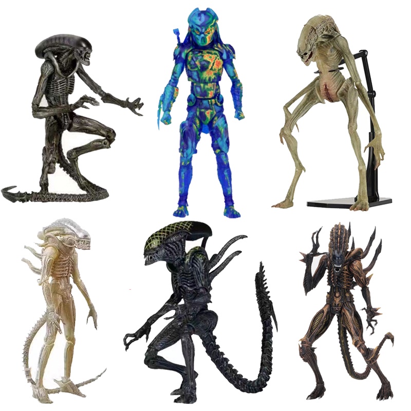 Neca โมเดลฟิกเกอร์ ลายเอเลี่ยน Vs Predator Aliens Dog Facehugger Xenomorph ของเล่นสําหรับเด็ก