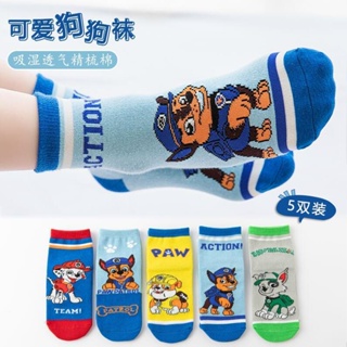 paw patrol ถุงเท้า ผ้าฝ้าย ระบายอากาศได้ดี ดูดซับเหงื่อ ลายก…