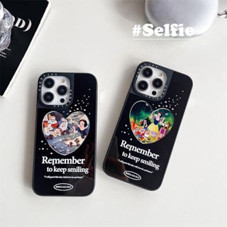 Casetify เคสโทรศัพท์มือถือ กันกระแทก ลายการ์ตูนสโนว์ไวท์น่ารัก พร้อมกระจก สําหรับ IPhone 14 Pro Max 14 Pro 14 Plus 13 Pro Max 13 Pro 12 Pro Max 12 Pro 11