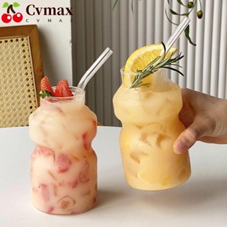 Cvmax แก้วกาแฟเย็น ทนความร้อนสูง แนวสร้างสรรค์ สําหรับใส่เครื่องดื่ม ชานม