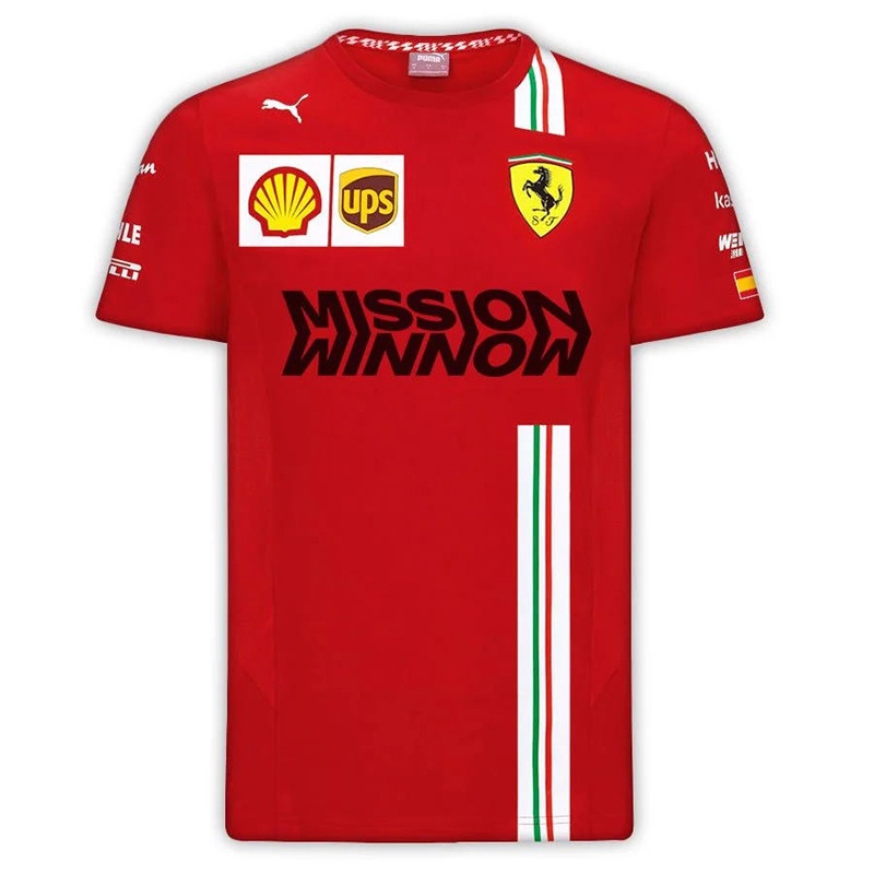 เสื้อยืด ลายทีม Scuderia Ferrari Sebastian Vettel แฟชั่นฤดูร้อน สําหรับผู้ชาย ผู้หญิง 2023 One F1