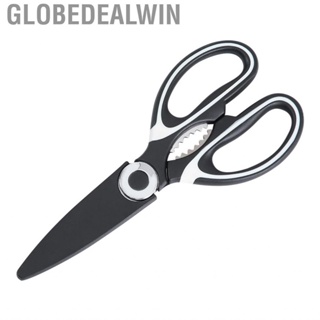 Globedealwin Kitchen Scissors  Easy To Clean Cooking Stainless Steel for Bottle Shutters Meat