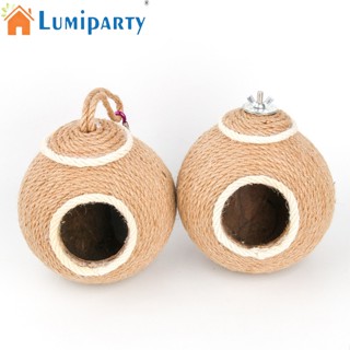 Lumiparty รังมะพร้าวถักมือ ให้ความอบอุ่น สําหรับนกแก้ว หนูแฮมสเตอร์ กระรอก