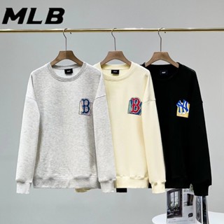 Mlb NY ของแท้ เสื้อกันหนาว เสื้อกีฬา คอกลม ผ้าฝ้าย