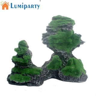 Lumiparty เครื่องประดับหินเทียมเรซิ่น สําหรับตกแต่งตู้ปลา