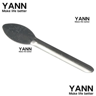 Yann1 ช้อนยา สเตนเลส ขนาดเล็ก 7 ซม. สีเงิน สําหรับห้องปฏิบัติการ 10 ชิ้น