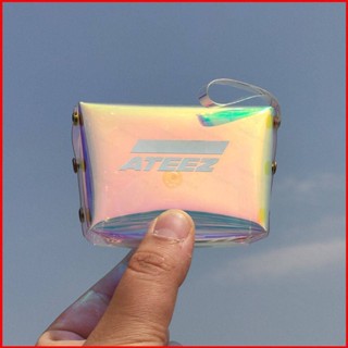 Ere1 ATEEZ A TEEnager Z Laser Gradient กระเป๋าใส่เหรียญ กระเป๋าเครื่องสําอาง กระเป๋าของขวัญ สําหรับเด็กผู้หญิง YEO SANG