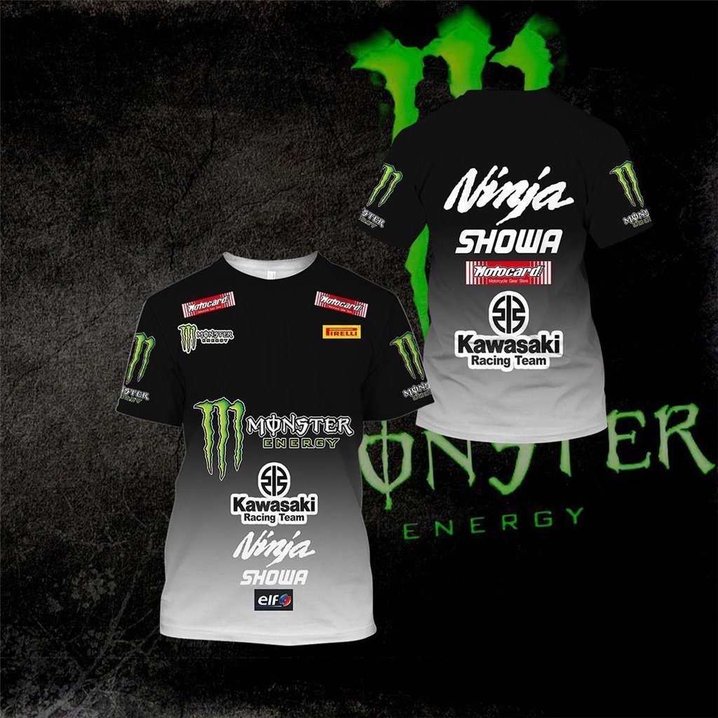 ขายดี เสื้อยืดลําลอง แขนสั้น คอกลม พิมพ์ลาย Kawasaki 3D แฟชั่นฤดูร้อน สําหรับผู้ชาย 2023 ราคา ถูกที่สุด ดีลบีเคเค