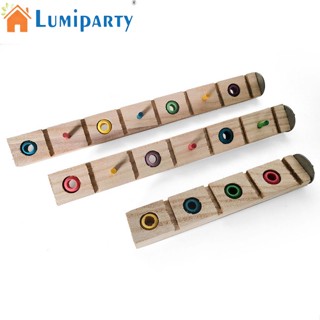 Lumiparty ของเล่นนกแก้ว ขาตั้งไม้ อเนกประสงค์ หลากสี พร้อมลูกปัดเคี้ยวได้