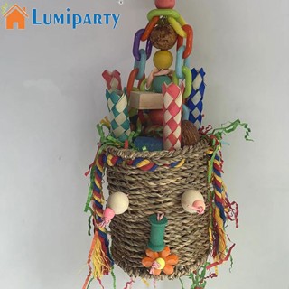 Lumiparty กรงนกแก้ว ของเล่นเคี้ยว หลากสี อุปกรณ์เสริม สําหรับดูแลฟัน