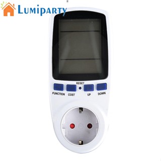 Lumiparty เครื่องวิเคราะห์ซ็อกเก็ตไฟฟ้าดิจิทัล 0.0a~16.0a 230 V - 250v 50hz ปลั๊ก eu