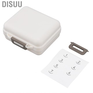 Disuu Small Pills Case Travel 7 Compartments Large