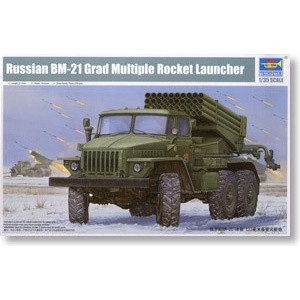 โมเดลทรัมเปเตอร์ 1/35 Russia BM-21 Hail Self-Rocket Launcher Early Type 01013