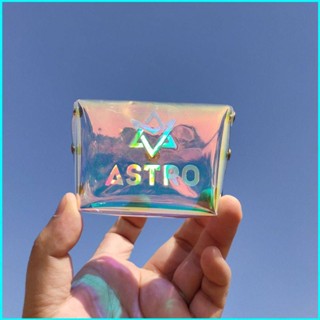 Star3 ASTRO กระเป๋าใส่เหรียญ เลเซอร์ไล่โทนสี ของขวัญ สําหรับเด็กผู้หญิง MJ JINJIN CHA EUNWOO MOONBIN ROCKY