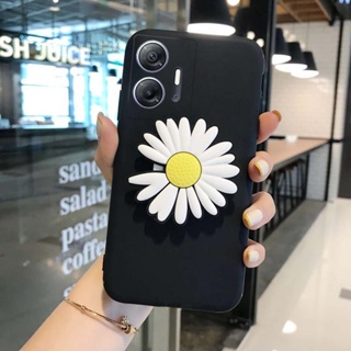 เคสโทรศัพท์มือถือ แบบนิ่ม ลายดอกเบญจมาศ มันวาว พร้อมขาตั้ง สําหรับ infinix Hot 30 Free Fire Play 30i 30i 30 Free Fire Play