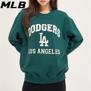 Mlb NY ของแท้ เสื้อกันหนาว เสื้อกีฬา คอกลม ผ้าฝ้าย สําหรับคู่รัก