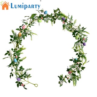 Lumiparty พวงมาลัยเถาวัลย์อีสเตอร์ประดิษฐ์ พร้อมไข่อีสเตอร์ สําหรับตกแต่งบ้าน