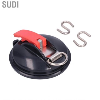 Sudi Suction Cup Anchor  Black Red Camping with 2 Hooks for Luggage Tents Fixed