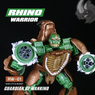 โมเดลฟิกเกอร์ RW-01 Rhino Warriors Kingdom Series ขยับได้