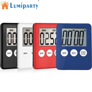 Lumiparty นาฬิกาจับเวลา หน้าจอ Lcd ดิจิทัล ขนาดใหญ่ สําหรับทําอาหาร เบเกอรี่ 4 ชิ้น