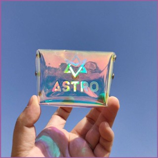 Sq2 ASTRO กระเป๋าใส่เหรียญ เลเซอร์ไล่โทนสี ของขวัญ สําหรับเด็กผู้หญิง กระเป๋าสีสันสดใส MJ JINJIN CHA EUNWOO MOONBIN ROCKY