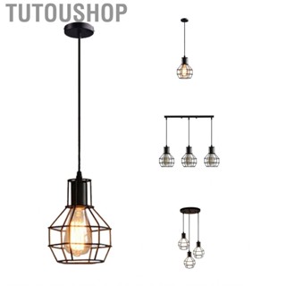 Tutoushop Industrial Chandelier Lighting Retro Style Hanging Lamp with Adjustable Wires for Coffee Shop