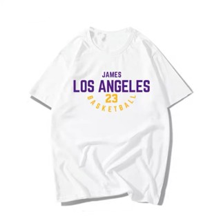 ราคาถูก NBA  เสื้อยืด Los Angeles James No. 23 ใหม่ Lakers No. 24 Kobe เสื้อซ้อมบาสเก็ตบอล เสื้อคู่