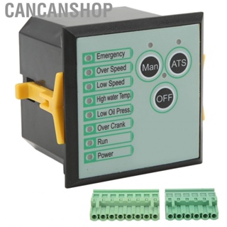 Cancanshop Generator Control Panel  Small Size Controller Multifunction Programmable Stable Performance Low Oil Pressure Protection for Industrial Home