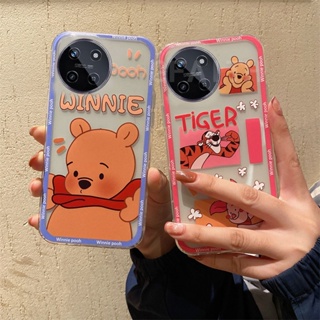 ใหม่ เคสโทรศัพท์มือถือแบบนิ่ม ใส กันกระแทก ลายการ์ตูนหมีพูห์น่ารัก สําหรับ Realme 11 NFC 4G 5G 11 Pro 11 Pro+ Realme C51 C53 2023 Realme11 REALMEC51