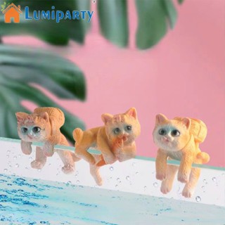 Lumiparty ตุ๊กตาการ์ตูนแมว สวยหรู สําหรับตกแต่งตู้ปลา