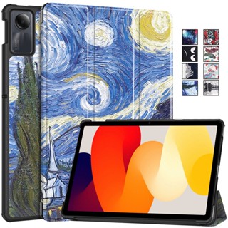 เคสโทรศัพท์มือถือหนัง แบบพับได้สามทบ ตั้งได้ สําหรับ Xiaomi Redmi Pad SE 2023 11 นิ้ว