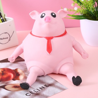 Kawaii ของเล่นบีบสกุชชี่ รูปหมูน่ารัก สีชมพู แบบสร้างสรรค์ สําหรับเด็ก