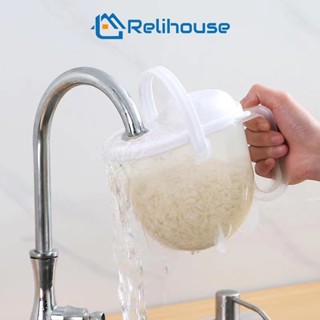 RELI ตะแกรงพลาสติก พร้อมช่องระบายน้ํา สําหรับล้างข้าว
