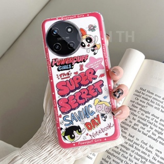 ใหม่ เคสโทรศัพท์มือถือแบบนิ่ม ใส กันกระแทก ลายการ์ตูน Powerpuff Girls น่ารัก สําหรับ Realme 11 NFC 4G 5G 11 Pro 11 Pro+ Realme C51 C53 2023 Realme11 REALMEC51