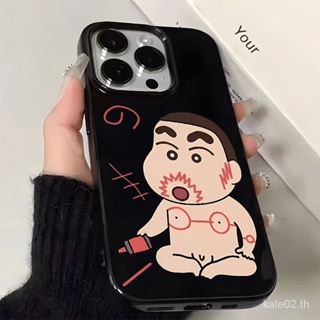 เคสป้องกันโทรศัพท์มือถือ แบบนิ่ม ลายการ์ตูนชินจัง สําหรับ iPhone 13Pro 14 12 11 xsmax xr x 8p 7