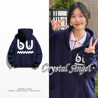 Crystal  เสื้อผ้าผู้ญิง แขนยาว เสื้อฮู้ด คลุมหญิง สไตล์เกาหลี แฟชั่น  ทันสมัย สวยงาม Trendy สบาย A28J1BX 36Z230909