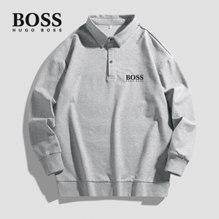 ใหม่ เสื้อโปโล BOSS ใส่สบาย แฟชั่นคู่รัก สําหรับผู้ชาย และผู้หญิง