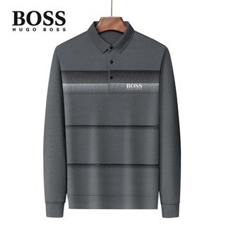 ใหม่ เสื้อโปโล BOSS สวมใส่สบาย แฟชั่นคู่รัก