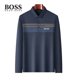 ใหม่ เสื้อโปโล BOSS ใส่สบาย แฟชั่นคู่รัก สําหรับผู้ชาย และผู้หญิง