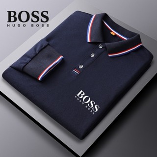 เสื้อโปโล BOSS แฟชั่นใหม่ สวมใส่สบาย สําหรับคู่รัก