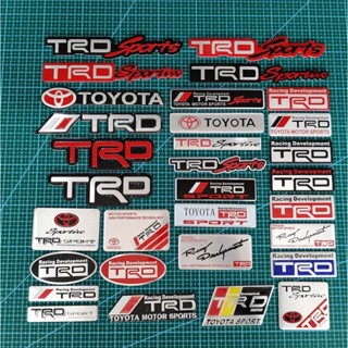 สติกเกอร์โลโก้ TRD SPORTS โลหะ 3D สําหรับติดตกแต่งรถยนต์