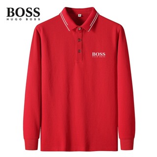 ใหม่ เสื้อโปโล BOSS แฟชั่นสําหรับผู้ชาย และผู้หญิง