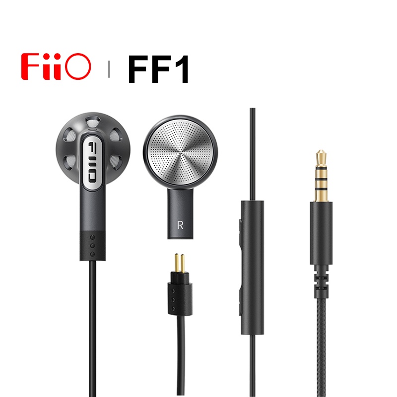 Fiio FF1 หูฟังไดนามิก แบบเปิด 14.2 มม. HIFI เสียงเบส 0.78 มม. ถอดออกได้ พร้อมไมโครโฟน