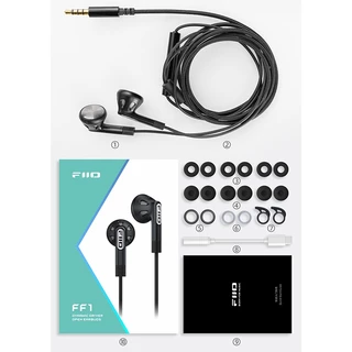 Fiio FF1 หูฟังไดนามิก แบบเปิด 14.2 มม. HIFI เสียงเบส 0.78 มม. ถอดออกได้ พร้อมไมโครโฟน
