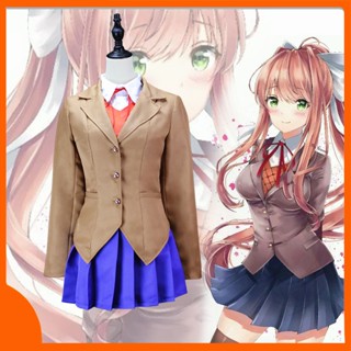 วิกผมคอสเพลย์ Doki Doki Literature Club Monika Sayori Yuri Natsuki สําหรับผู้หญิง