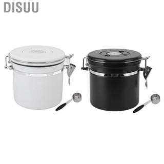 Disuu 1.2L Coffee Canister Stainless Steel Sealing Storage Jar  Cont