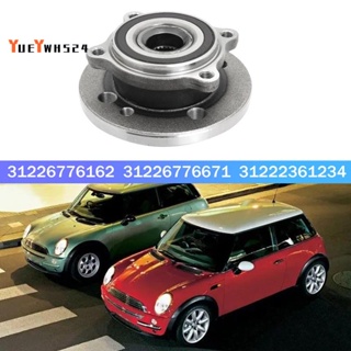 『yueywh524』ตลับลูกปืนดุมล้อโลหะ สีเงิน สําหรับ BMW MINI R50 R53 R56 R55 R52 R57 31226776162 31226776671 31222361234