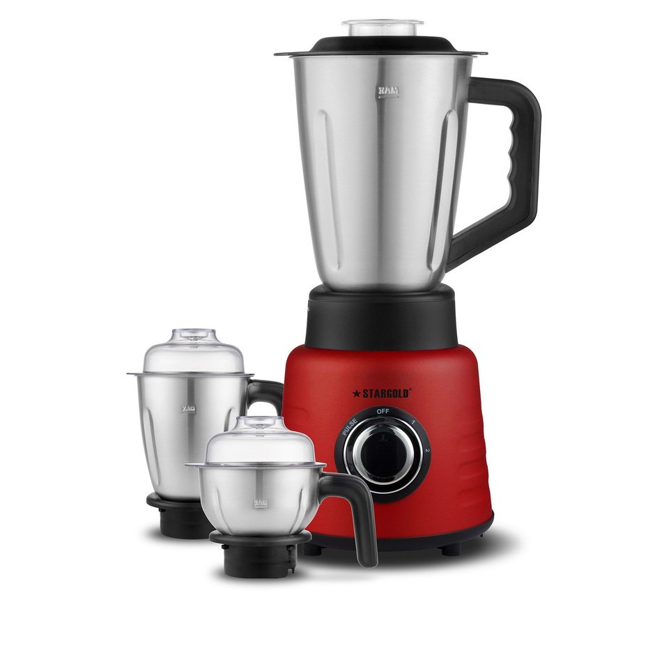 STARGOLD SG-1366 POWERFUL COPPER มอเตอร์สแตนเลส 3 in 1 Mixer เครื่องบดเครื่องปั่น 600W