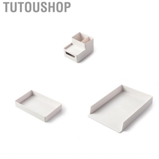 Tutoushop Desk Shelf Organizer Large  A4 Size DIY Assembly Durable ABS Resin Desktop File