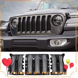 กระจังหน้าตาข่าย ป้องกันแมลง อุปกรณ์เสริม สําหรับ Jeep Wrangler JL JT Gladiator 2018-2024